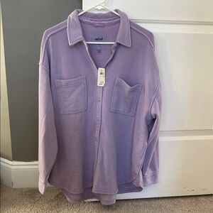 Aerie Light Purple Casual Shirt